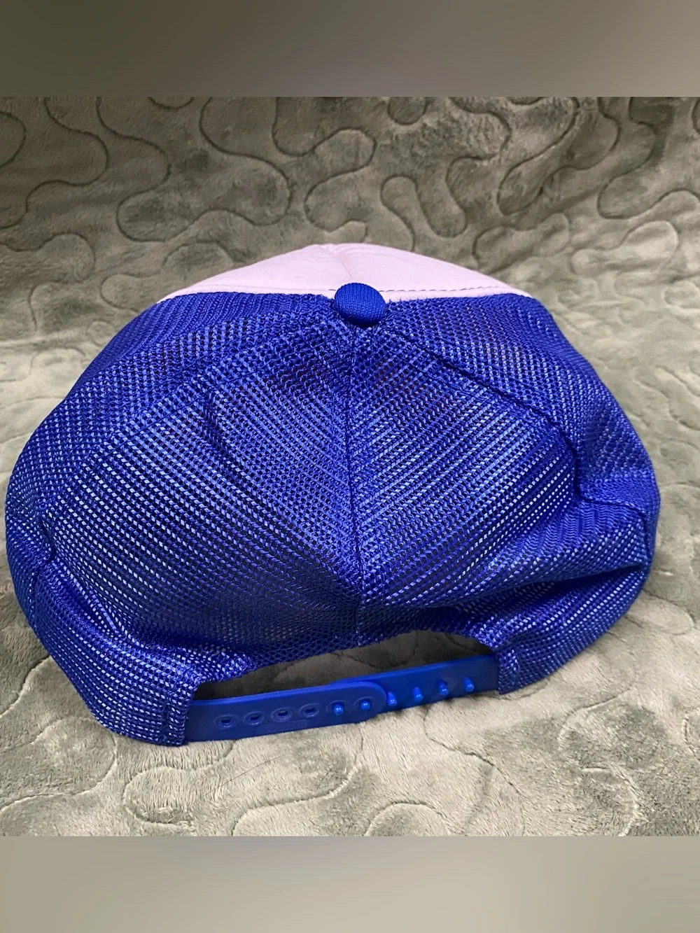 Spalding Blue and White Logo Trucker Hat